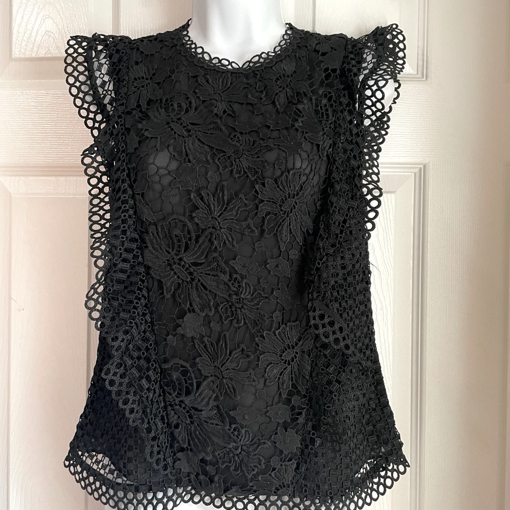 NWT Ted Baker Lace Sleeveless Blouse